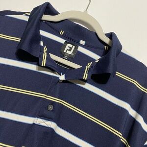 Footjoy FJ Golf Polo Shirt Striped Men’s XL Lightweight